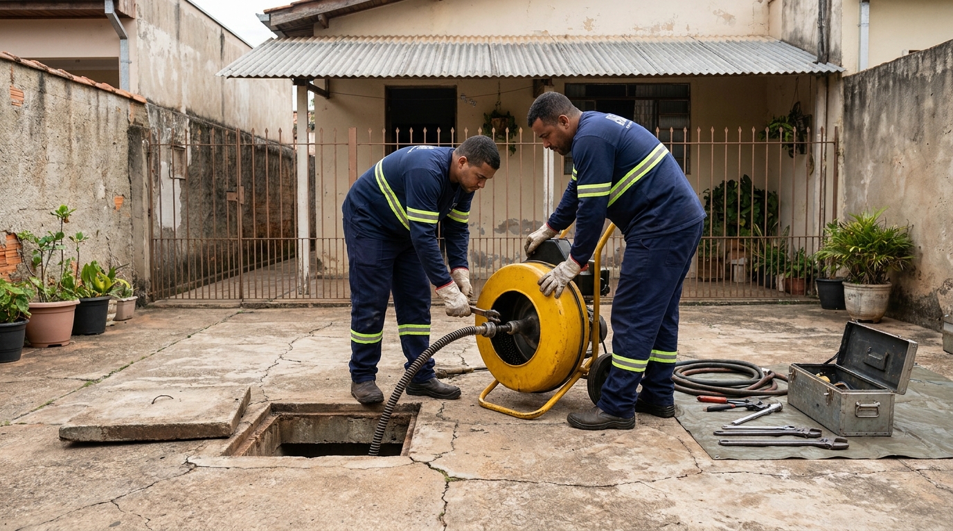 Desentupimento de esgoto perto de mim em Sorocaba‑SP